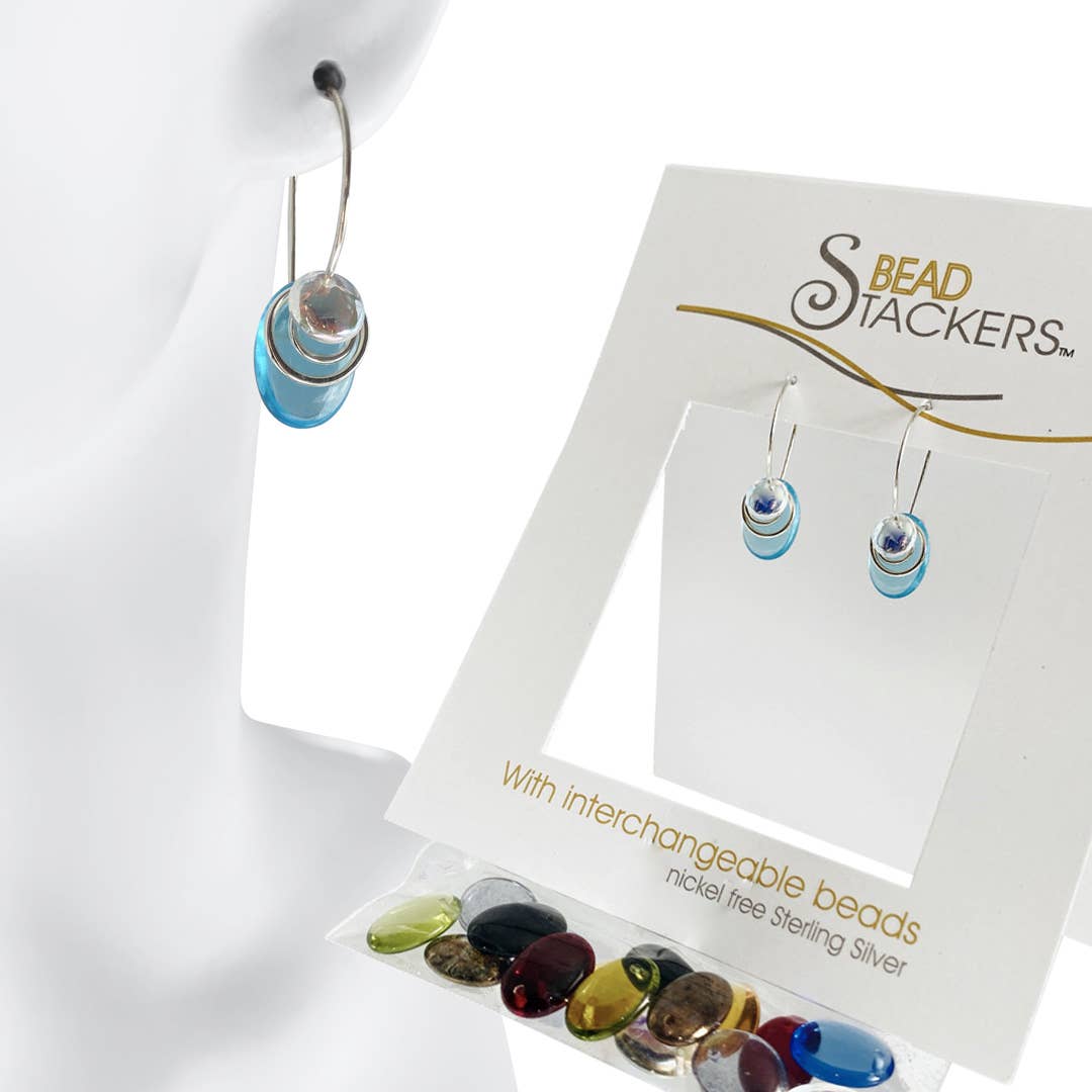 LT26 - Earrings come with 9 interchangeable colours.