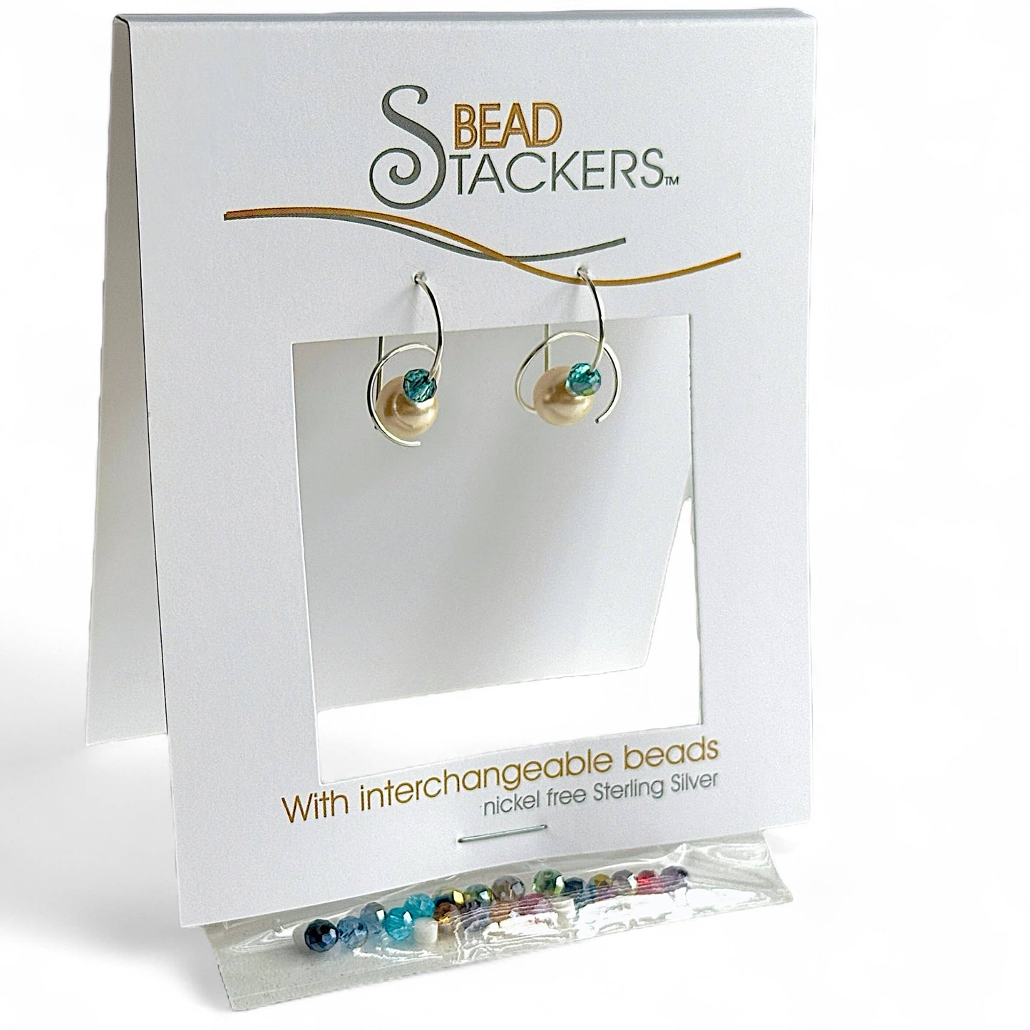 CRYPL36 - Earrings come with 9 interchangeable colours.