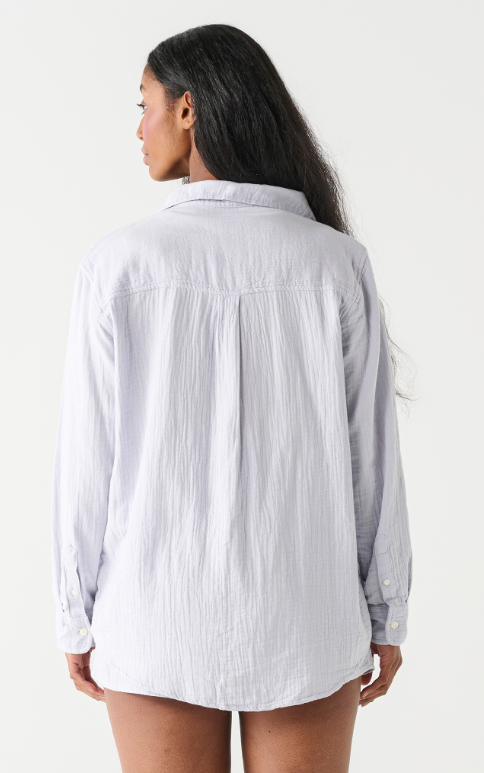 Textured Button Up Blouse