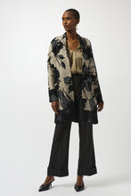 Load image into Gallery viewer, Abstract Jacquard Sweater Knit Long Cardigan 253956