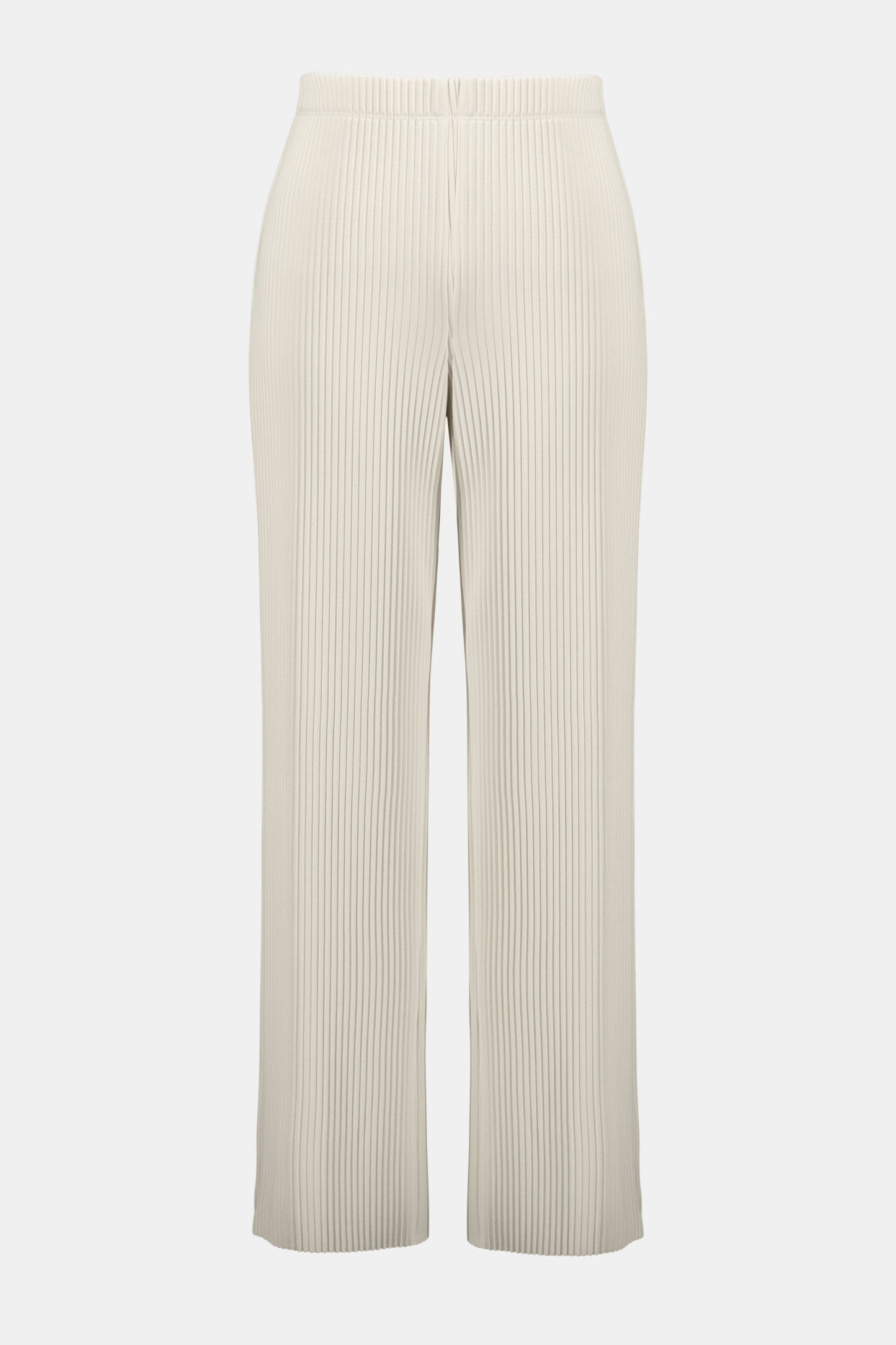 Pleated Scuba Crepe Wide-Leg Pants 254006