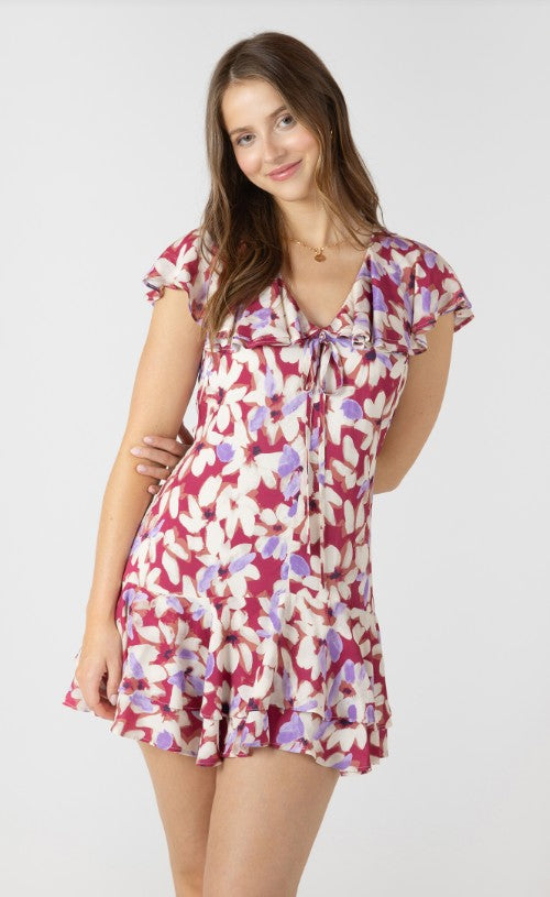 Ruffled Flounce Hem Mini Dress 2722510