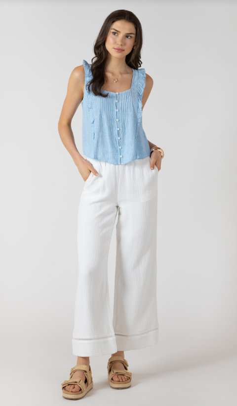Pintuck Ruffle Detail Tank 2723726