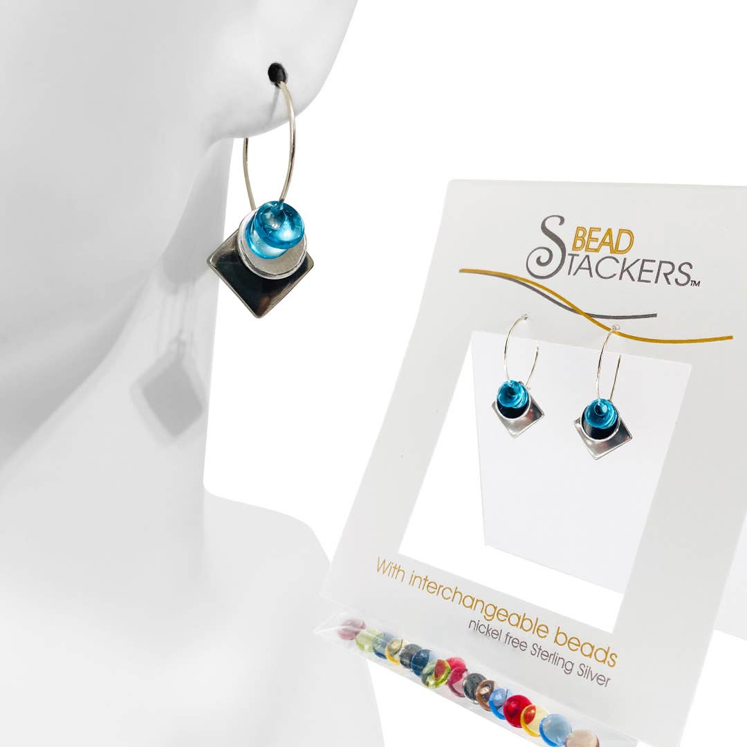 SQPN28 - Earrings come with 9 interchangeable colours.