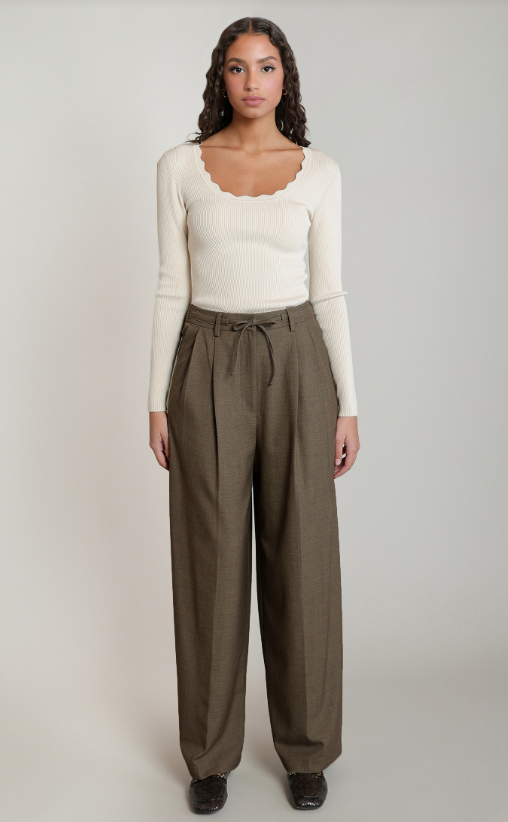 Pleat Drawstring Pant 2822714