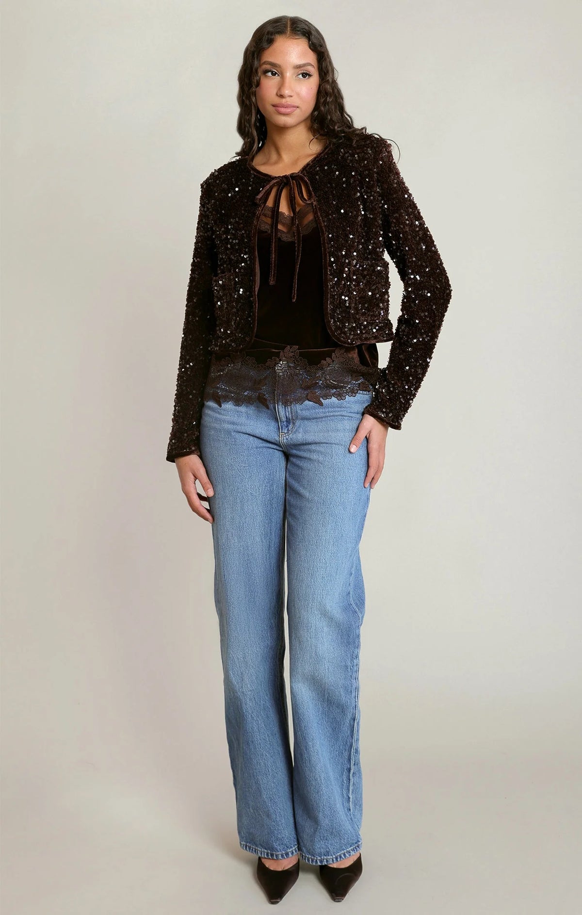 Velvet Sequin Jacket
