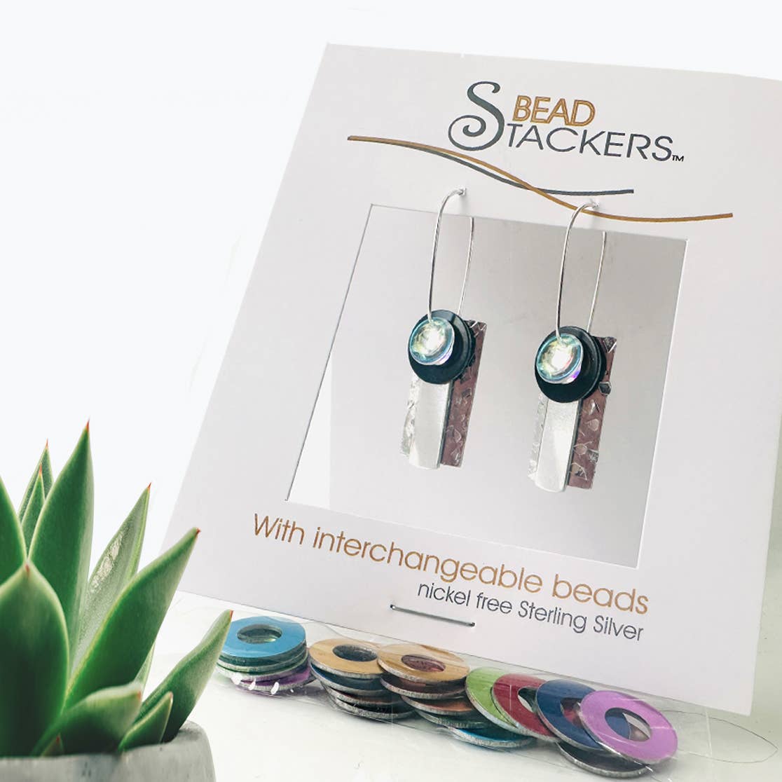 RTWA42 - Earrings come with 9 interchangeable colours.