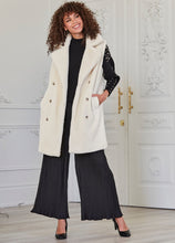 Load image into Gallery viewer, Darce Sherpa Mid Length Vest SALE