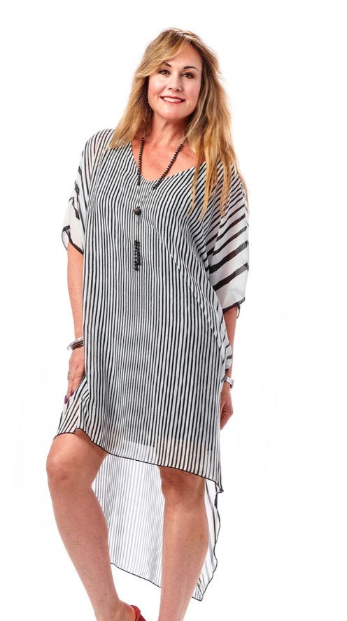 Chiffon Lined Caftan Dress 4233