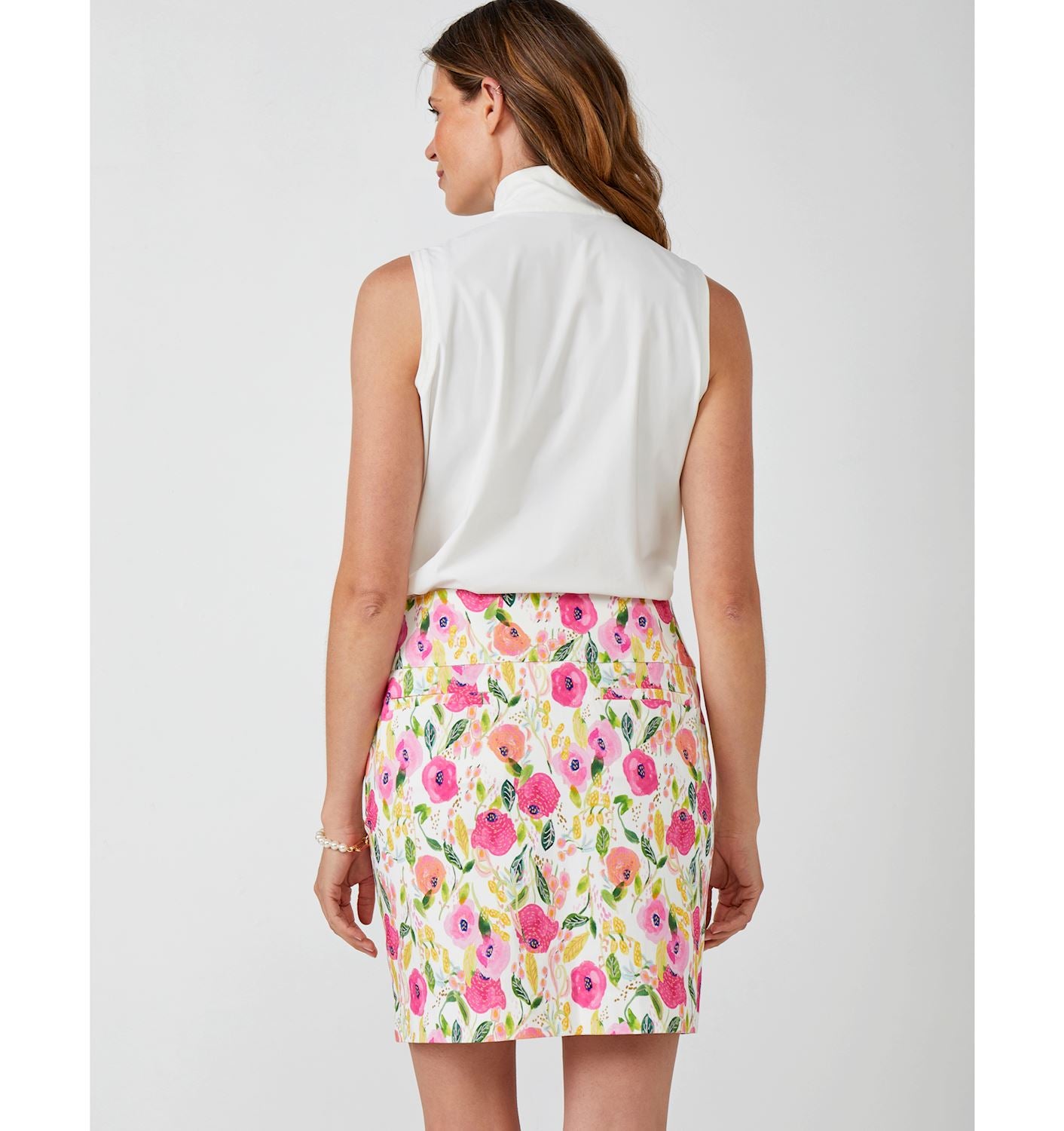 Millennial Fabric Peony Print Skort