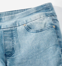 Load image into Gallery viewer, Embroidered Cotton Spandex Denim Pants 423815
