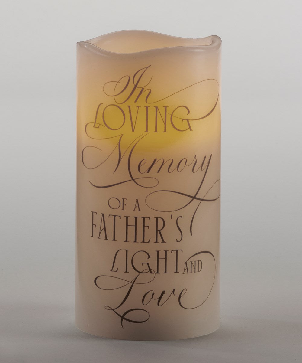 Wax LED Flameless Candle with Sentiment