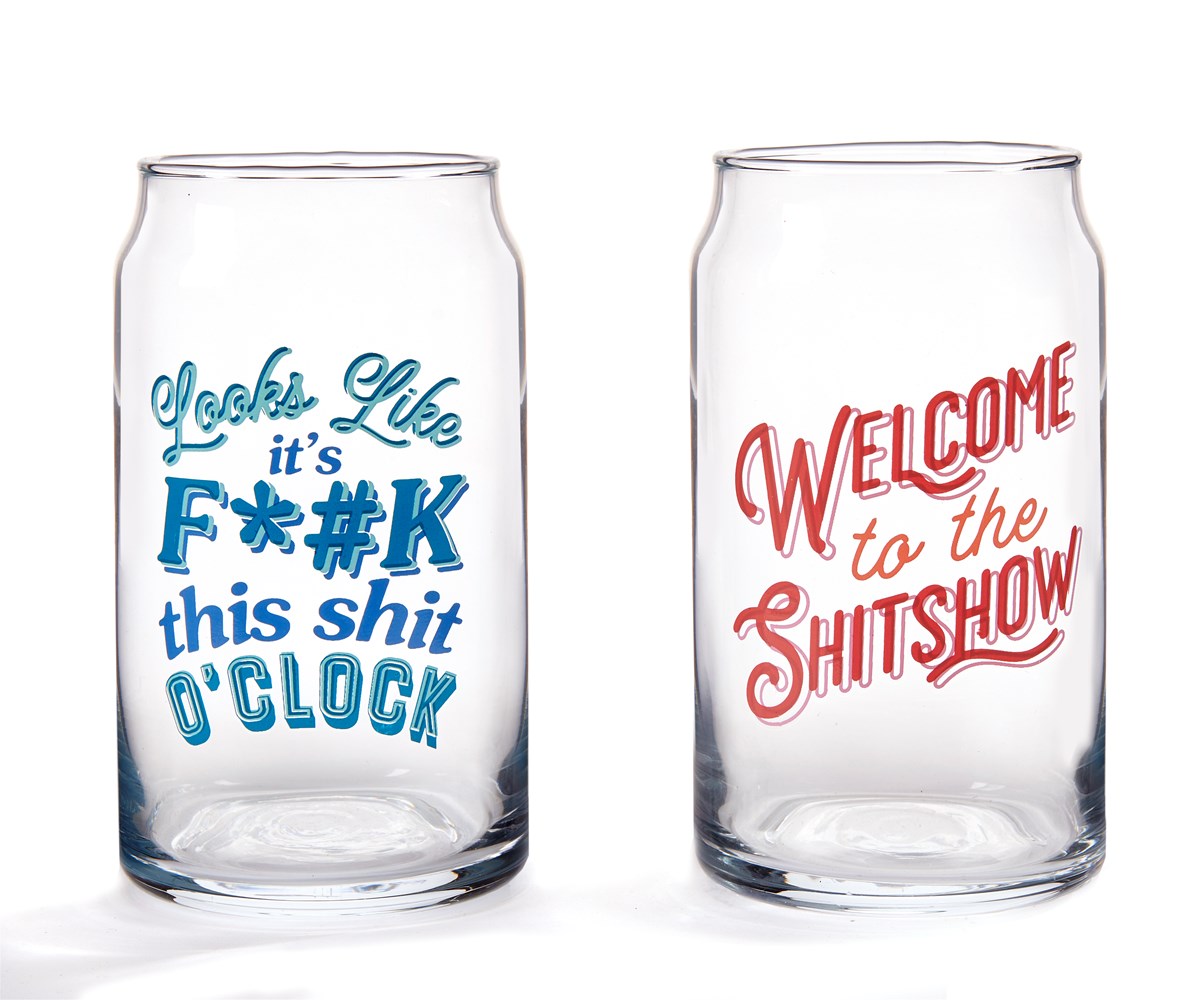 Can Shaped Beer Glass
