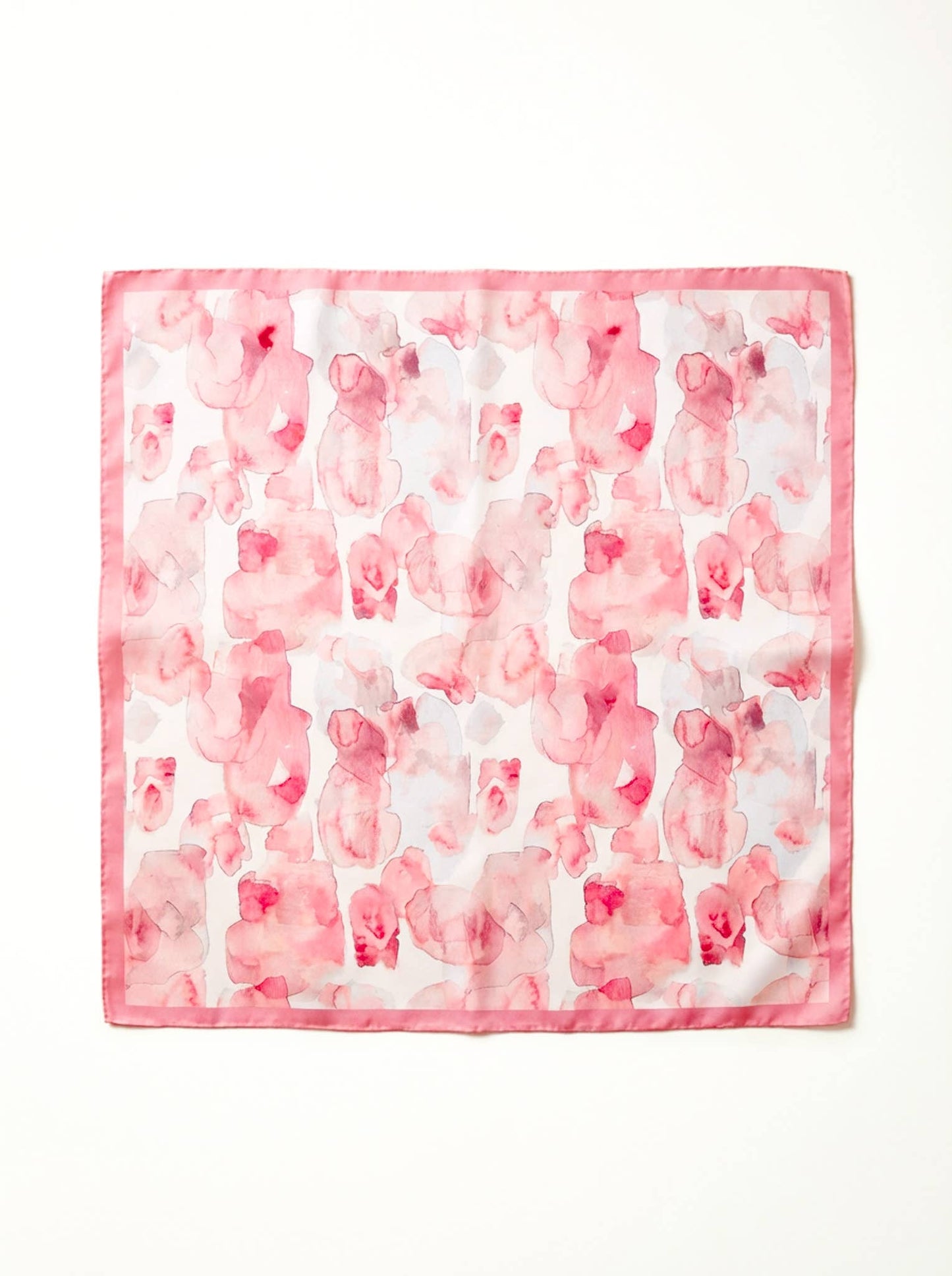 Alina – Spring/Summer Silk-Feel Watercolor Square Scarf