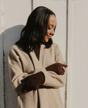 Load image into Gallery viewer, Ribbed Wrist-Warmer Faux Suede Gloves