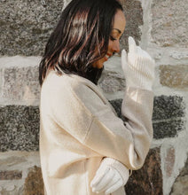 Load image into Gallery viewer, Ribbed Wrist-Warmer Faux Suede Gloves