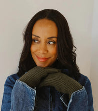 Load image into Gallery viewer, Ribbed Wrist-Warmer Faux Suede Gloves