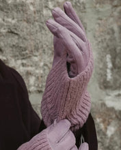 Load image into Gallery viewer, Ribbed Wrist-Warmer Faux Suede Gloves