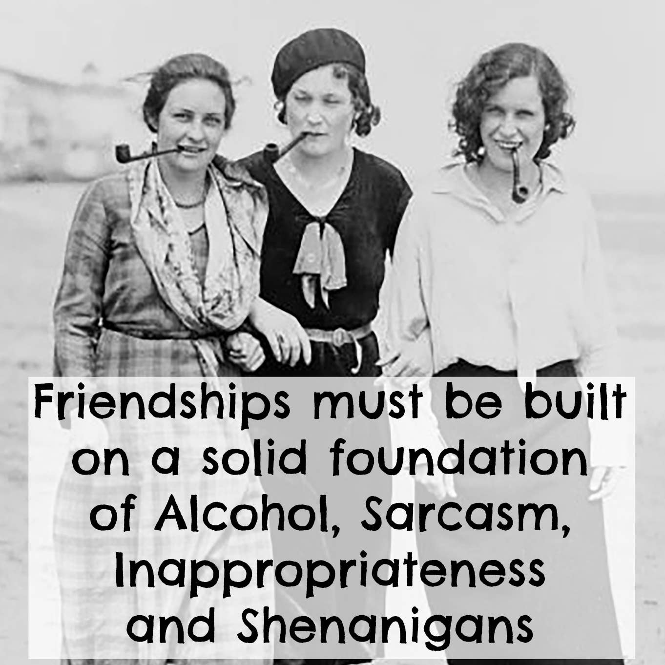 Raven's Rest Studio - Fridge Magnet. Friendships Must Be Built...
