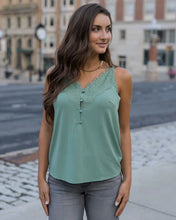 Load image into Gallery viewer, button lace trim cami SALE