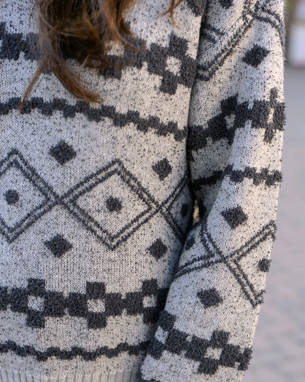 Cloud Intarsia Knit Sweater SALE