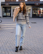 Load image into Gallery viewer, Cloud Intarsia Knit Sweater SALE