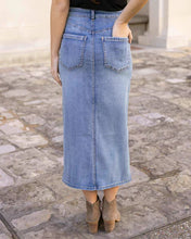 Load image into Gallery viewer, Denim Midi Skirt