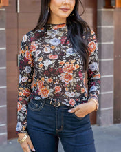 Load image into Gallery viewer, Floral Mesh Top