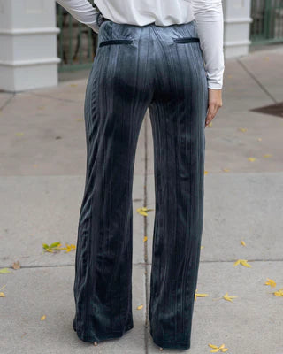 holiday velvet straight leg pants SALE