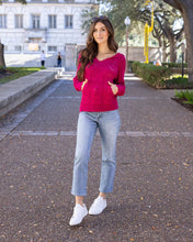 Load image into Gallery viewer, hooded heart pointelle knit sweater