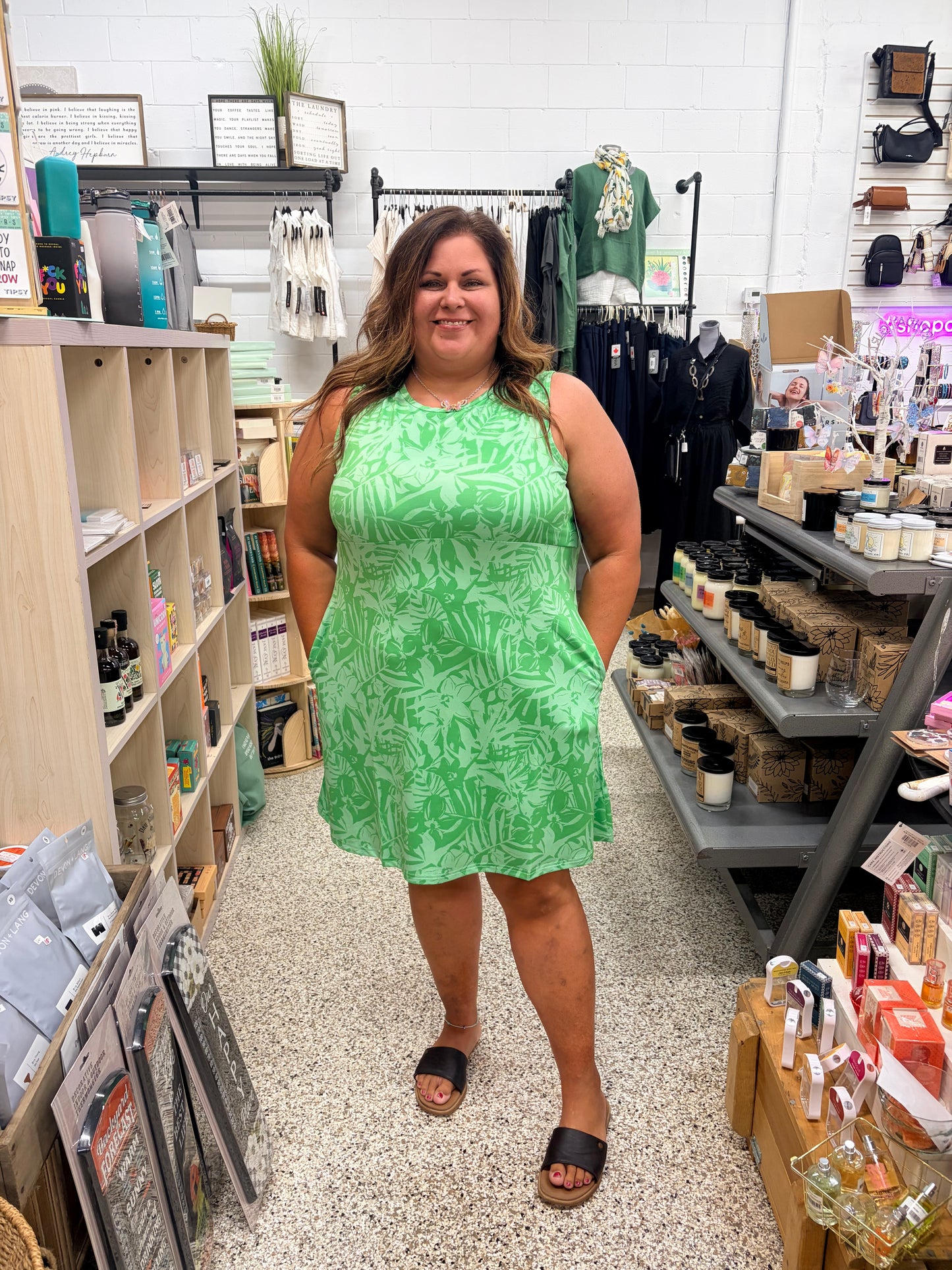 Gorgeous in Green Dress
