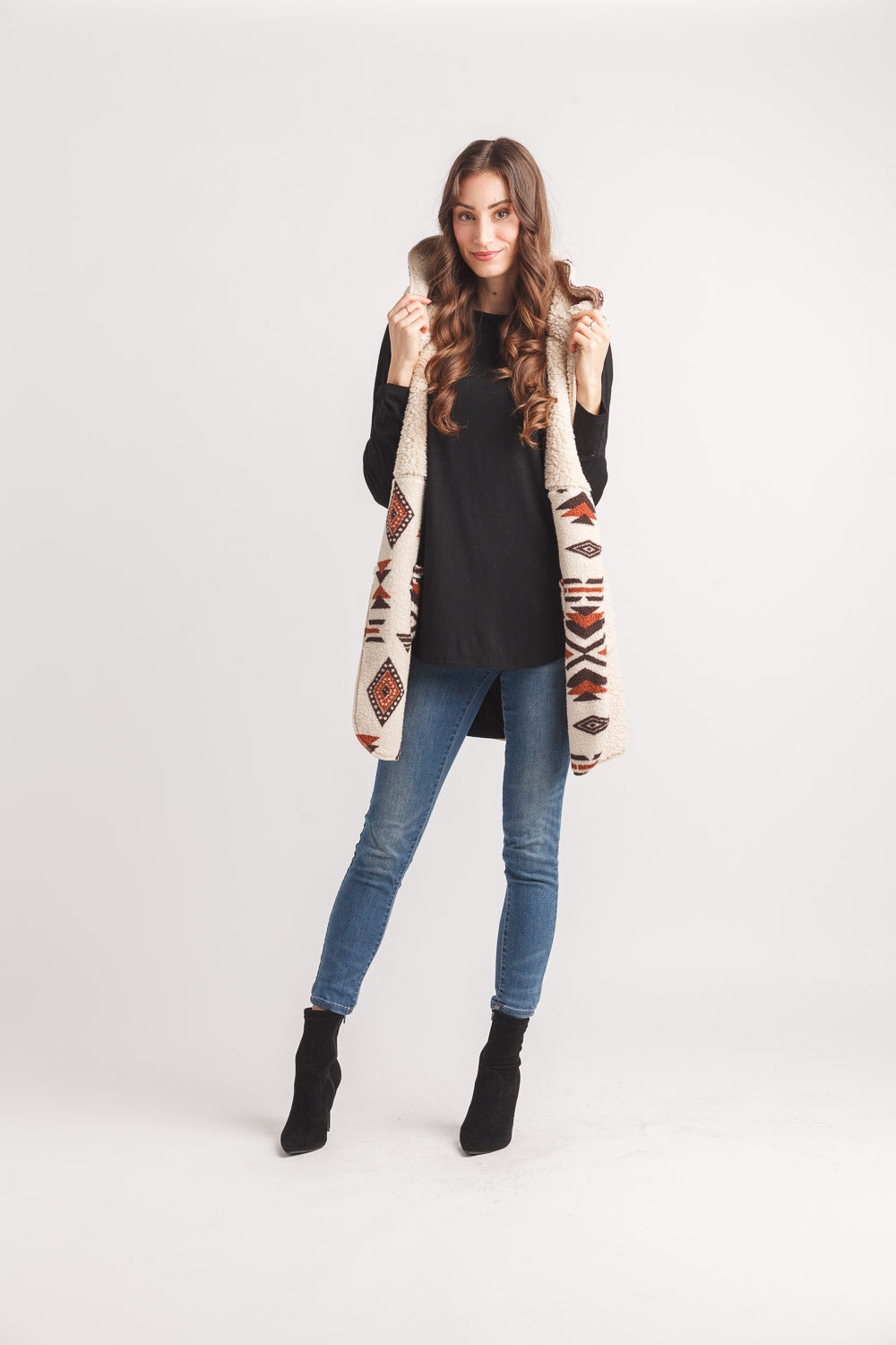 Reversible Hooded Teddy Cardigan