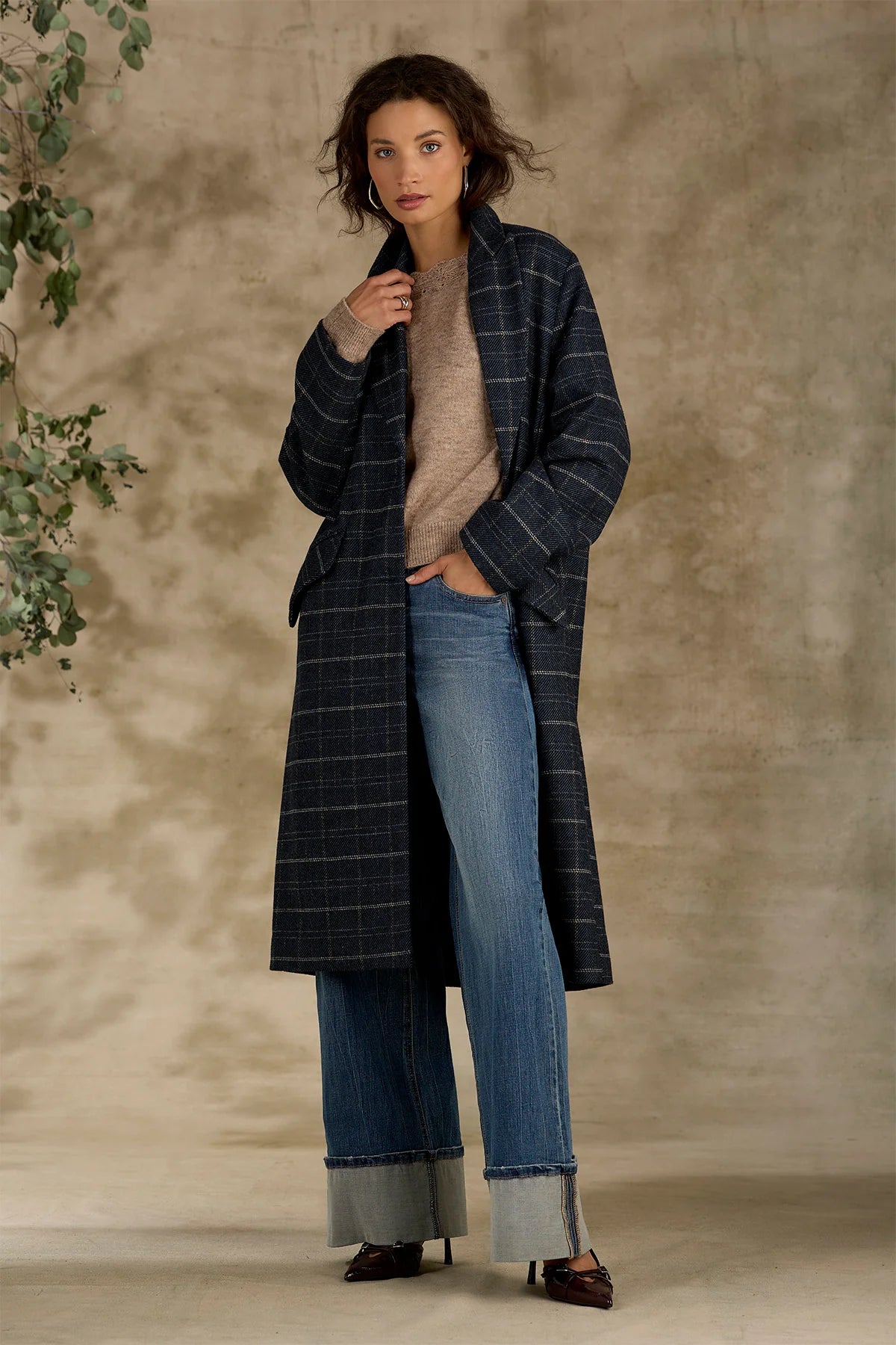 Skyrise Fixed Cuff Wide Leg JeansP28801YPB