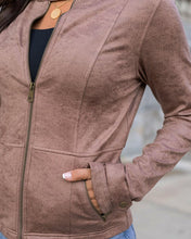 Load image into Gallery viewer, Leather Like Cafe Racer Jacket