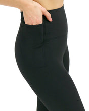 Load image into Gallery viewer, Cropped Midweight Daily Pocket Leggings-Black