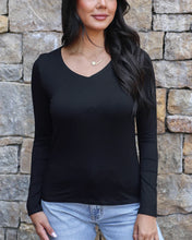 Load image into Gallery viewer, Modal V-Neck Long Sleeve Top-SALE