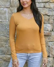 Load image into Gallery viewer, Modal V-Neck Long Sleeve Top-SALE