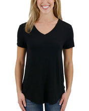 Load image into Gallery viewer, Perfect V-Neck Solid Black