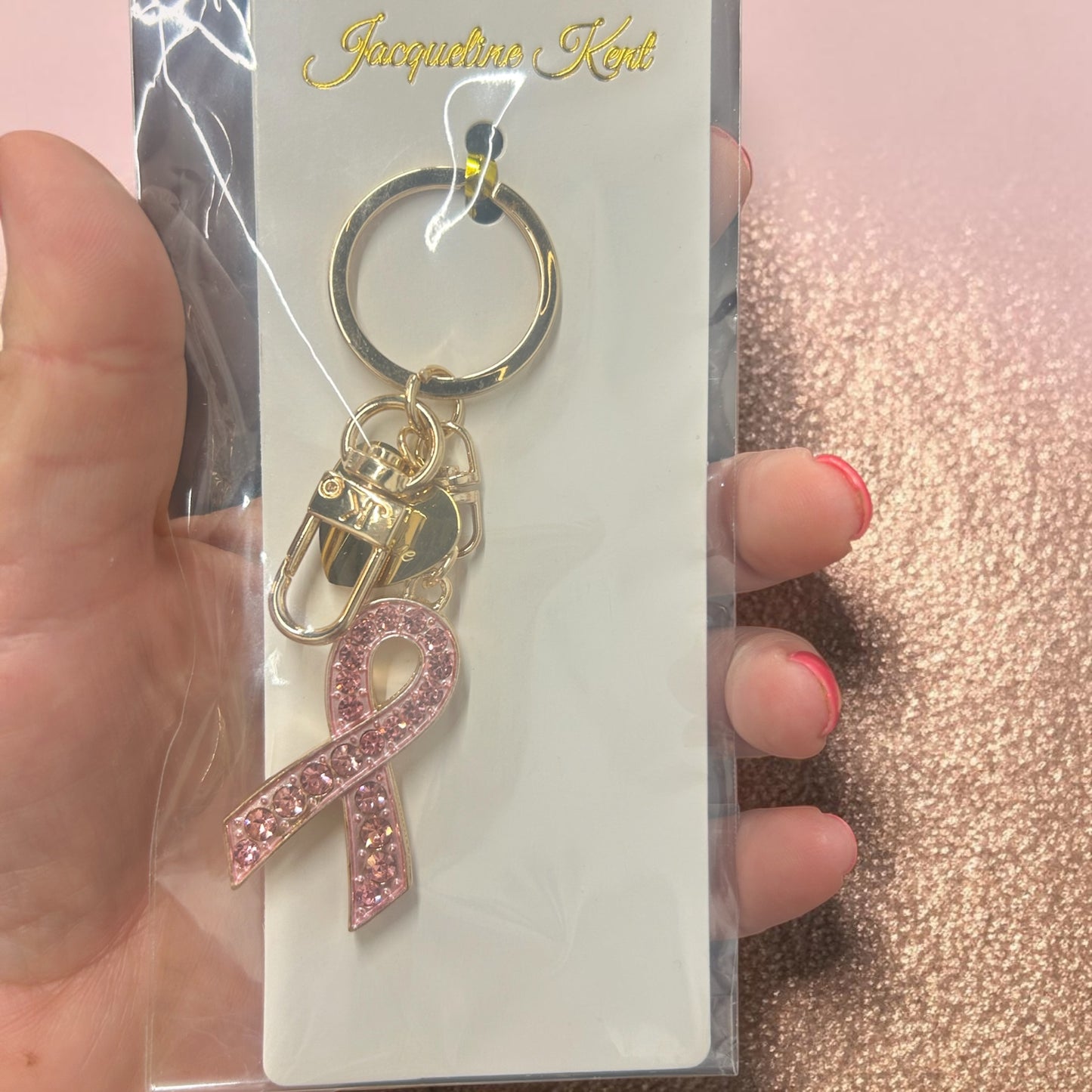 Cancer Ribbon Keychains