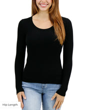 Load image into Gallery viewer, Hip Length Scoop Neck Long Sleeve Brami