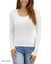 Load image into Gallery viewer, Hip Length Scoop Neck Long Sleeve Brami