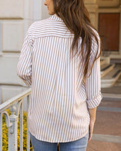 Load image into Gallery viewer, Seaside Striped Button Down Shirt