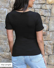 Load image into Gallery viewer, Hip Length Short Sleeve Brami Top