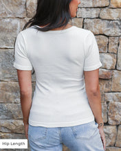 Load image into Gallery viewer, Hip Length Short Sleeve Brami Top
