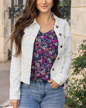 Load image into Gallery viewer, Soft Wash Denim Jacket in White SALE