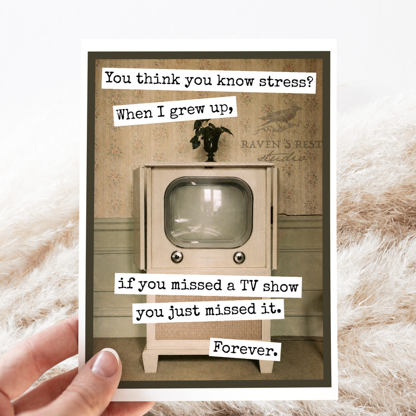 Greeting Card. You Think You Know Stress?... Vintage.
