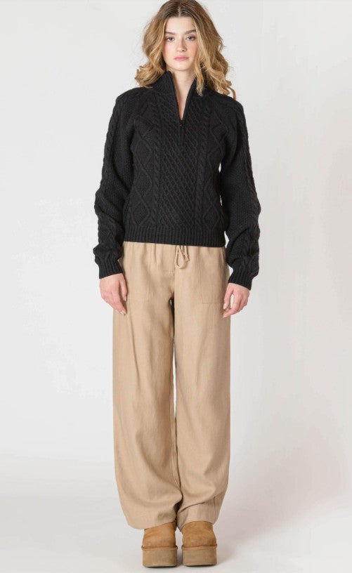 Black Cable Knit-2627024