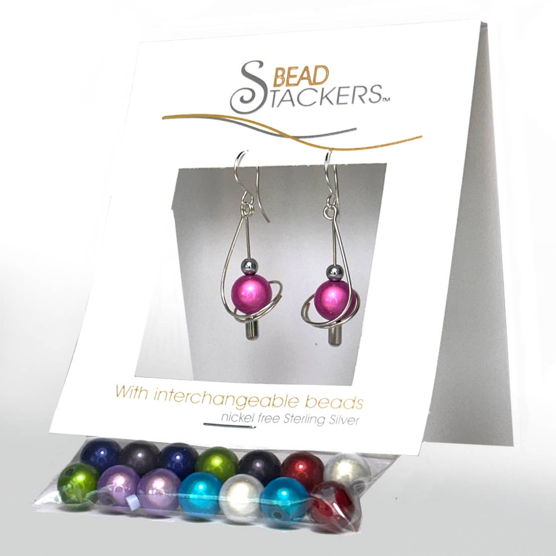 TB40 - Earrings come with 8 interchangeable colours.