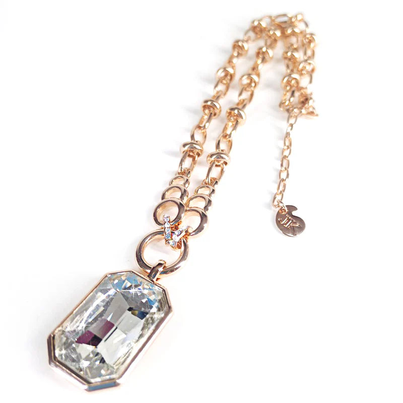 Rock on Rose Gold Necklace