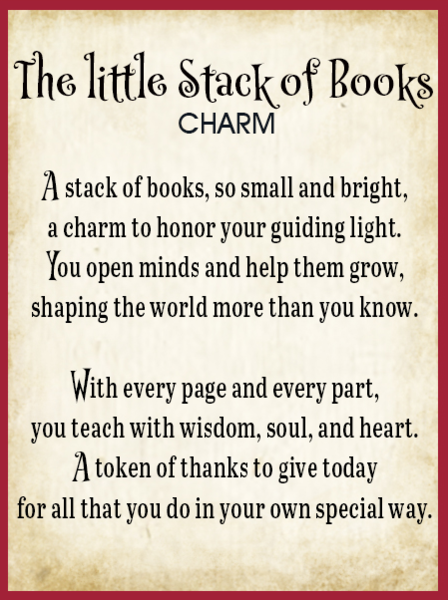 The Little Stack of Books Charms